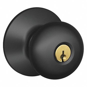 SCHLAGE Knob Lockset Mechanical Entrance Grd. 1, 45EH33