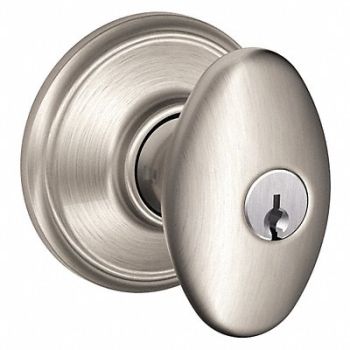 SCHLAGE Knob Lockset Mechanical Entrance Grd. 1, 45EH36