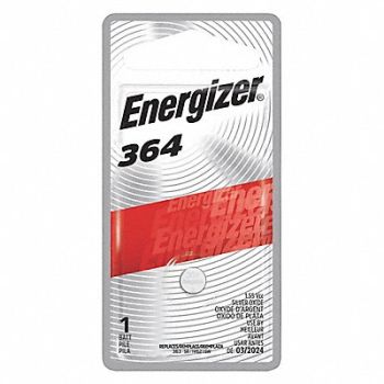 ENERGIZER Button Battery Silver 1.5VDC 364, 45EJ89