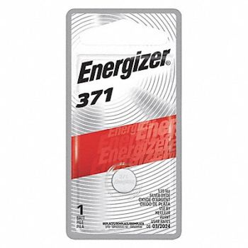 ENERGIZER Button Battery Silver 1.5VDC 371, 45EJ90
