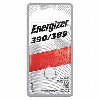 ENERGIZER Button Battery Silver 1.5VDC 389, 45EJ95