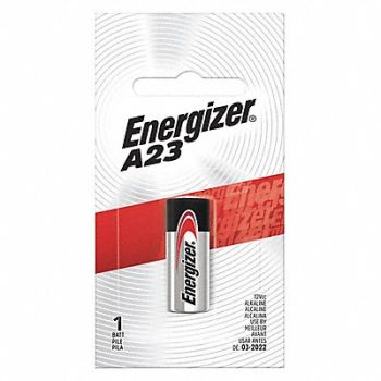 ENERGIZER Battery Alkaline Size A23 12VDC, 45EK02
