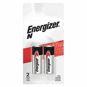 ENERGIZER Battery Alkaline Size N-E90 1.5VDC PK2, 45EK08