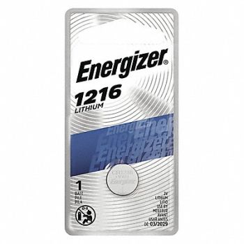 ENERGIZER Button Battery Lithium 3VDC 1216, 45EK10