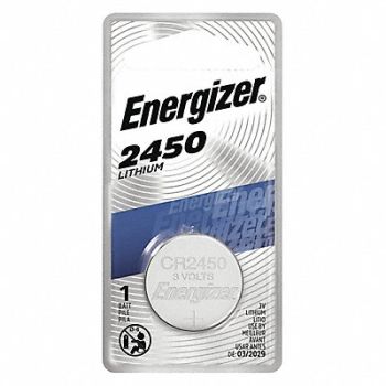 ENERGIZER Coin Battery Lithium 3VDC 2450, 45EK17