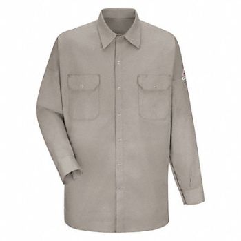BULWARK J2899 FR Collared Shirt 3XL Gray NFPA 2112, 45EX77