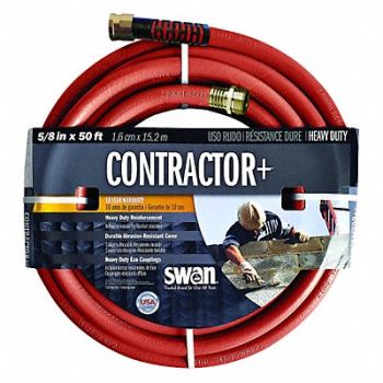 SWAN Water Hose Cold Water Red PVC 50 ft., 313G74