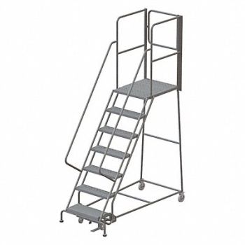 TRI-ARC Rolling Ladder 7 Steps Load Cap. 450 lb., 45FF56