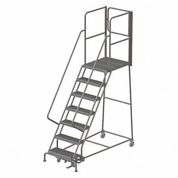 TRI-ARC Rolling Ladder 7 Steps Load Cap. 450lb., 45FF66
