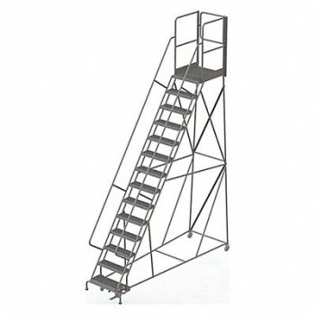 TRI-ARC Rolling Ladder Steel 14 Steps 450lb., 45FF73