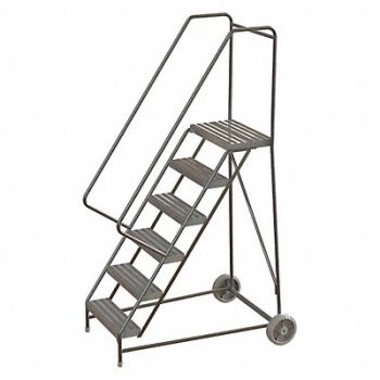 TRI-ARC Wheelbarrow Ladder Alum. 6 Step 350 lb., 45FF99
