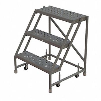 TRI-ARC Rolling Ladder Steel 3 Steps 450 lb., 45FG17