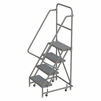 TRI-ARC Rolling Ladder Steel 4 Step 450 lb., 45FG19