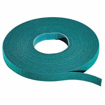 RIP-TIE Hook-and-Loop Cable Tie Roll 75 ft Green, 45FJ62
