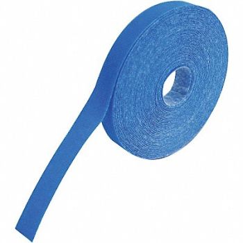 RIP-TIE Hook-and-Loop Cable Tie Roll 30 ft Blue, 45FJ76