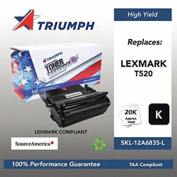 SOURCE AMERICA Toner Cartridge Black 20 000 LexmarkT520, 45FK17