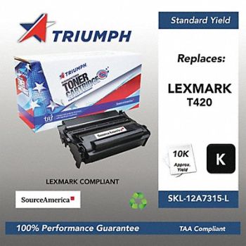 SOURCE AMERICA Toner Cartridge Black 12 000 LexmarkT420, 45FK19