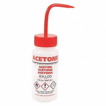 DYNALON Wash Bottle 250mL Std Spout Plastic PK5, 45G309