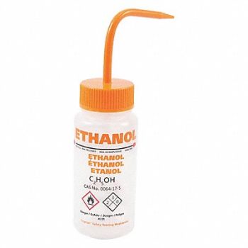 DYNALON Wash Bottle 250mL Std Spout Plastic PK5, 45G310