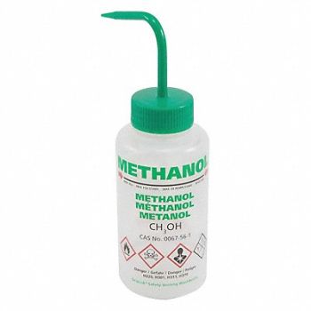 DYNALON Wash Bottle 500mL Std Spout Plastic PK5, 45G317