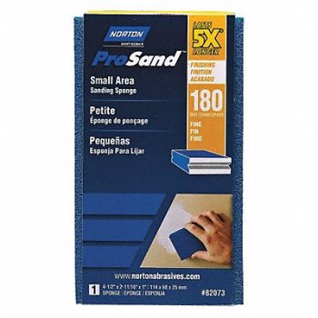 NORTON Sanding Sponge 2 11/16in W 4 1/2in L, 45GF46