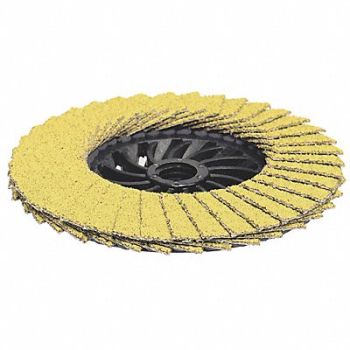 ARC ABRASIVES J5342 Flap Disc 50 Grit 13 300 rpm 4-1/2in.dia, 45GF82