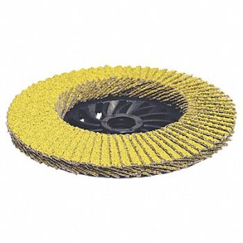ARC ABRASIVES J5342 Flap Disc 4 1/2 in Dia 5/8 in Arbor, 45GF70