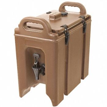 CRESTWARE Beverage Dispenser Brown 2 gal, 45GG94