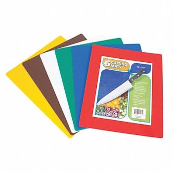CRESTWARE Cutting Board Set 15 in L PK6, 45GH77