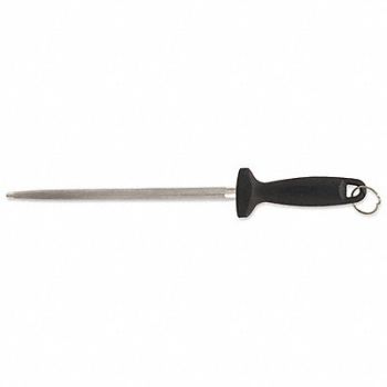 CRESTWARE Sharpening Steel 12 in L Black, 45GH94