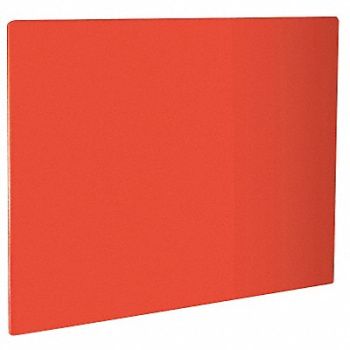 CRESTWARE Cutting Board 24 in L Red Polyethylene, 45GJ68