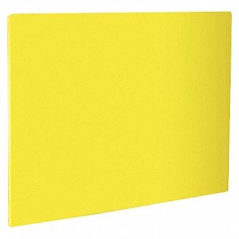 CRESTWARE Cutting Board 24 in L Yllw Polyethylene, 45GJ69