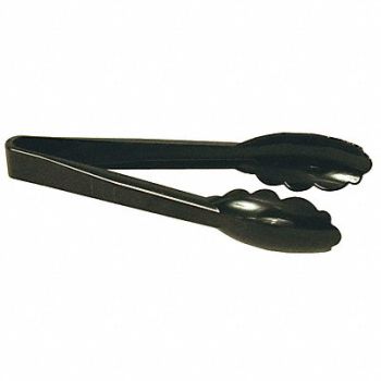CRESTWARE Tong Black 9 in L Plastic, 45GJ78