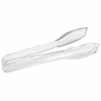 CRESTWARE Tong Clear 9 in L Plastic, 45GJ79