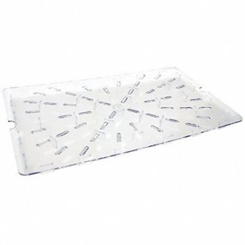 CRESTWARE Food Box Drain Tray Clear 8-1/2 in W, 45GK28