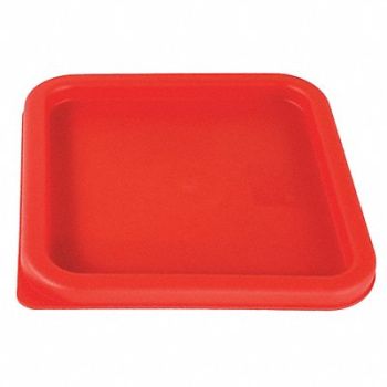 CRESTWARE Square Storage Container Lid Red, 45GK88