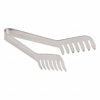 CRESTWARE Tong Stainless Steel 8 in L, 45GL02