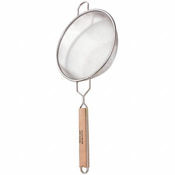 CRESTWARE Mesh Strainer 4-1/2inH Fine Single Mesh, 45GL23