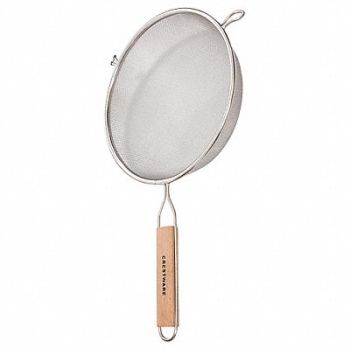 CRESTWARE Mesh Strainer 13 in H Fine Single Mesh, 45GL24