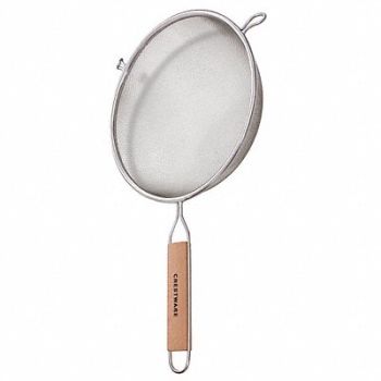 CRESTWARE Mesh Strainer 13 inH Medium Single Mesh, 45GL26