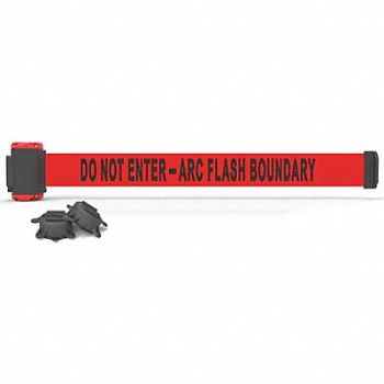 BANNER STAKES Magnetic Belt Barrier DoNotEnter ArcFlsh, 45GP69