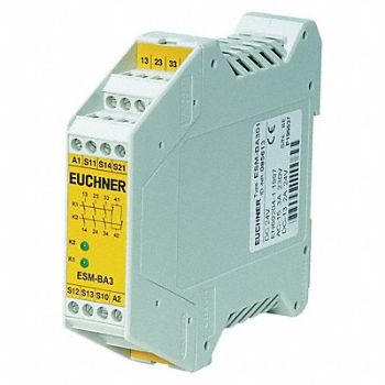 EUCHNER Safety Relay In 24VAC/DC 8A @ 250V AC, 45GU93
