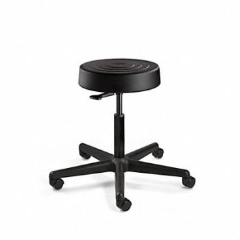 BEVCO Round Pneumatic Stool 5-Star Blk 22.5 H, 45HL41