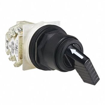 SCHNEIDER ELECTRIC Non-Illum Selector Switch Chrome Ext Lvr, 45J164