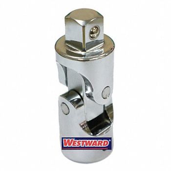 WESTWARD Unvrsl Joint Steel Chrome 3/4 in, 45J215