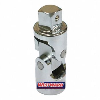 WESTWARD Unvrsl Joint Steel Chrome 1 in, 45J259