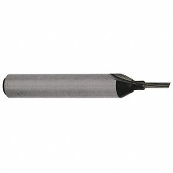 WESTWARD Straight Cut Profile Router Bit 1/16, 45J305