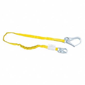 HONEYWELL MILLER Shock-Absorbing Lanyard Yellow, 45JJ94