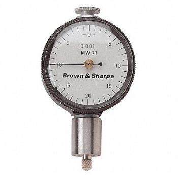 TESA BROWN SHARPE Dial Indicator 0.001 Graduation White, 45JK48