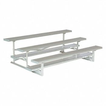 NATIONAL RECREATION SYSTEMS Bleacher 3 Rows 15 Seats, 45JT44